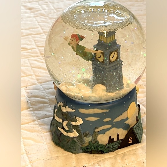 Rare Disney Peter Pan You Can Fly Snow Globe by Enesco - Rare Collectible - Picture 9 of 11